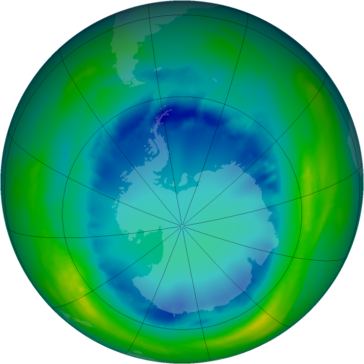 Ozone Map 2007-08-12